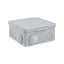 Коробка распаячная КМР-030-031 с крышкой наружная (80х80х50) 7 мембранных вводов IP54 розничный стикер EKF PROxima