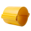 Труба разборная ПНД d160 мм (3 м) 750Н желтая EKF-Plast