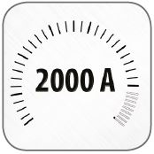 Диапазон измерений до 2000 А