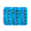 Клемма распределительная КСР с двойным винтом 2x35/2x25 синяя EKF PROxima