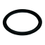 Уплотнительное кольцо для двустенных труб d40 мм черное EKF-Plast 
