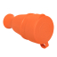 Роз. перенос. с защитной крышкой оранжевая каучуковая 230В 2P+PE 16A IP44 EKF PRO