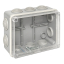 Коробка распаячная КМР-050-041пк пылевлагозащищенная,10 мембранных вводов, уплотнительный шнур, прозрачная крышкой (150х110х70) EKF PROxima