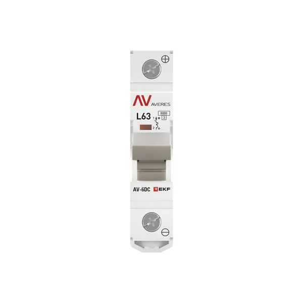 Выключатель автоматический AV-6 DC 1P 63A (L) 6kA EKF AVERES