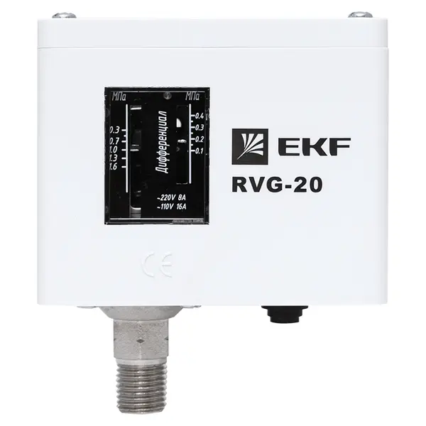 Реле избыточного давления EKF RVG-20-1,6 (1,6 МПа)