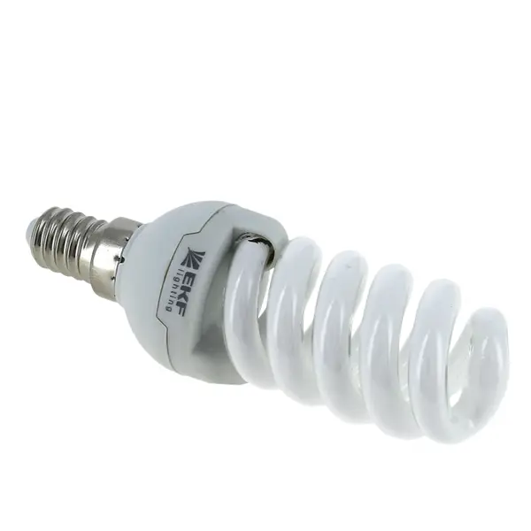 Лампа энергосберегающая FS-спираль 11W 4200K E14 10000h EKF Simple