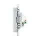 Механизм розетки TV+RJ45 (cat5), алюминий Эпика EKF