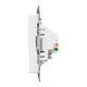 Механизм розетки TV+RJ45 (cat5), белый Эпика EKF