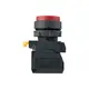 Кнопка выпирающая SB-25 без фиксации 1NO+1NС красная IP65 EKF