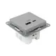 Механизм розетки USB-A+С, алюминий Эпика EKF