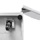 Шкаф напольный 19" TERACOM PRO 42U 600x600 мм двери стеклянная с замком-ручкой и металлическая серый