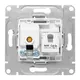 Механизм розетки TV+RJ45 (cat5), белый Эпика EKF