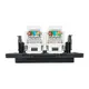 Стокгольм Механизм Розетки RJ-45 2-местной черный EKF