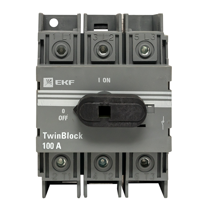 Рубильник 100A 3P c рукояткой управления для прямой установки TwinBlock EKF PROxima